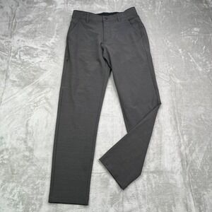 BYLT Kinetic Pants Men's 28x30 Gray‎ Performance Stretch Zip Pocket Technical